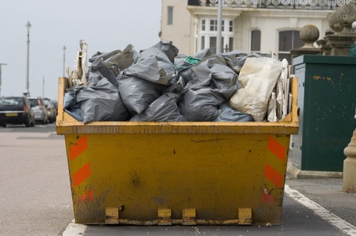 Transporting demolition debris