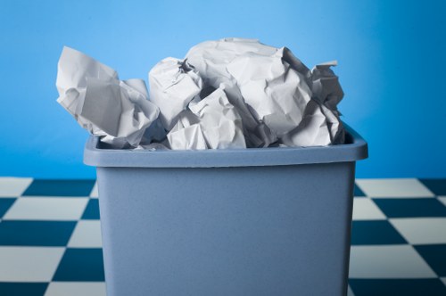 Recyclable construction materials stacked