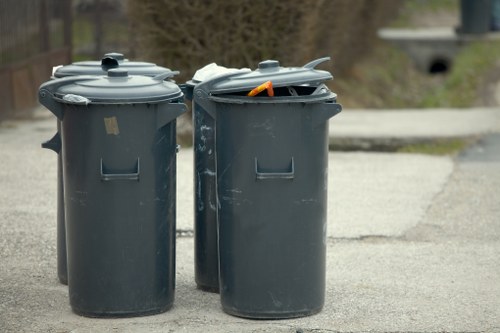 Waste collection truck in Plaistow neighborhoods