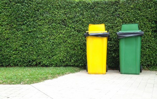 Waste management service vehicle in Plaistow