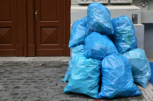 Skip hire application being filled out