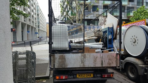 Professional waste removal services in action