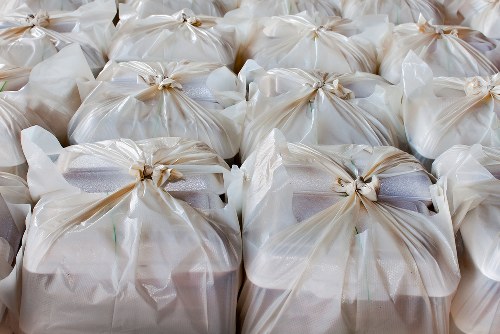 Recycling facility processing different waste materials